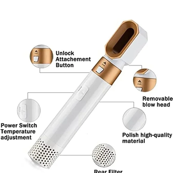 5 in 1 Hair Dryer set/ New not used - Picture 2 of 3